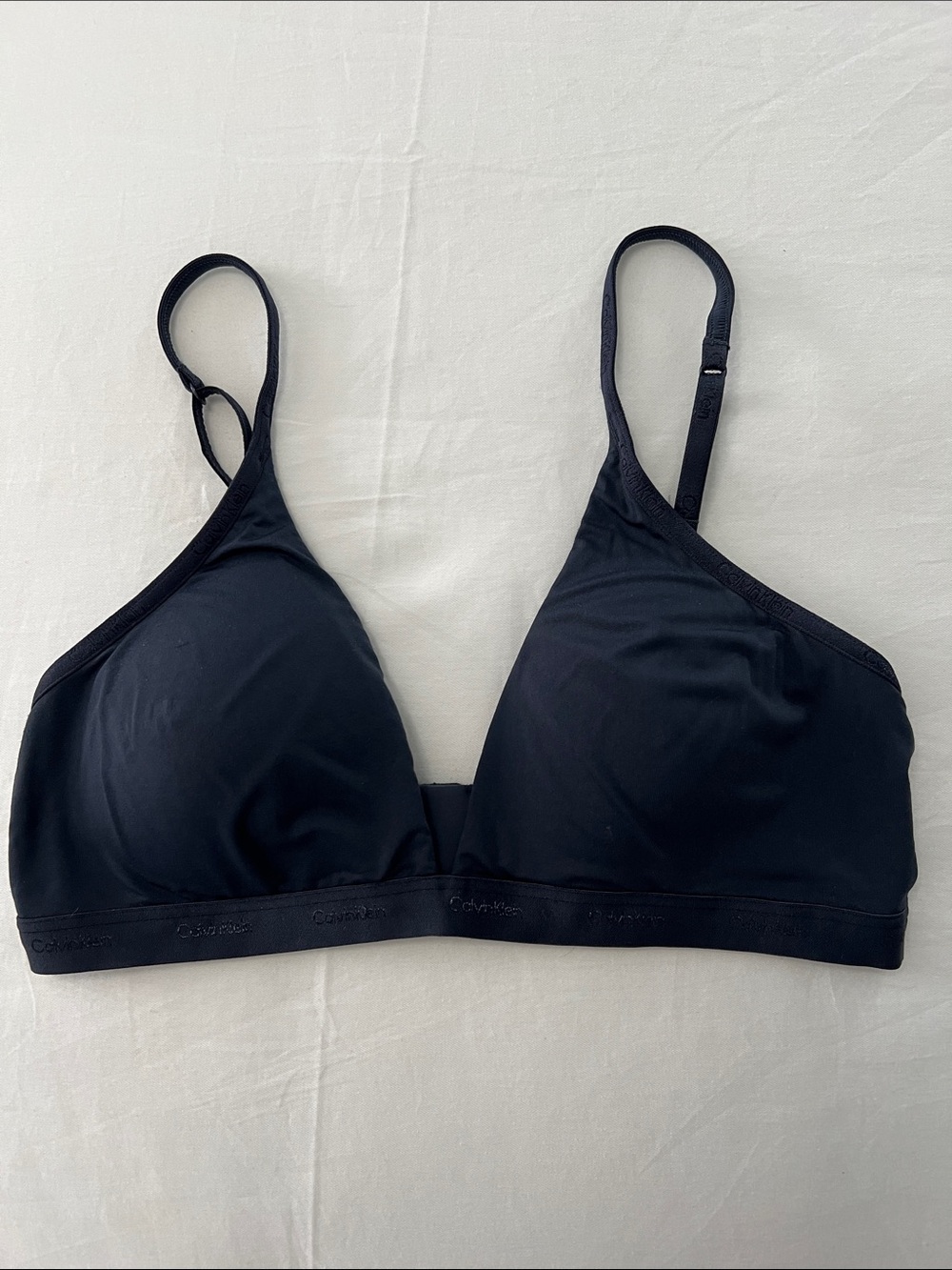 Calvin Klein Navy Blue Wireless Bralette sz medium